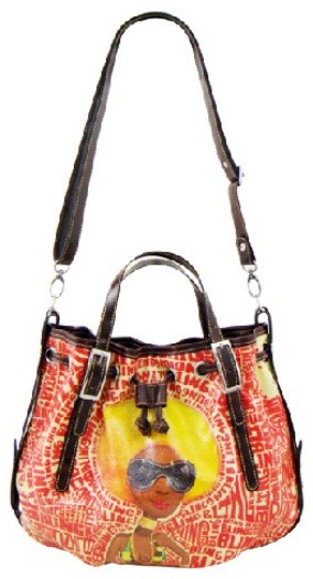 Cathy — Bling Red With Brown PVC