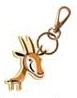 Keychain — AOA Gazelle With Black Leather